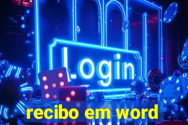 recibo em word